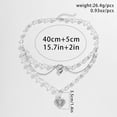 thumbnail image 2 of Gold Heart Pearl Statement Necklace for Women Layered Stacked Bead Hollow Butterfly Heart Pendant Choker Exquisite Pearl Clavicle Chain Jewelry Gifts, 2 of 16