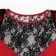 thumbnail image 3 of de Noche de material cuero PU Cuello con Encajes sin Lencería de Dormir para Cóctel SG Yinane Vestido de noche de fiesta para mujer, 3 of 8