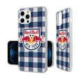 thumbnail image 2 of New York Red Bulls iPhone Plaid Design Clear Case, 2 of 7