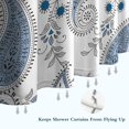 thumbnail image 6 of Blue Paisley and Floral Pattern Shower Curtain 72"x84" ,Bathroom Decorative Shower Curtains Set with 12 Hooks,Modern Waterproof Washable Shower Curtain, 6 of 6