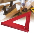 thumbnail image 1 of Fyydes Woodworking Tool, Scribing Triangular Ruler, Aluminum 45/90 Degree Woodworking Hole Woodworking Projects DIY Amateurs For Industry, 1 of 8