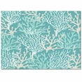 thumbnail image 2 of Area Rugs Indoor Non-Slip Rectangle Rug 5x8 Ft Summer Gradient Teal Ocean Coral Coastal Rug Rubber Backing Floor Mats Non Shedding Home Decor Carpet for Entryway Living Room, 2 of 8