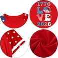 thumbnail image 4 of CCRFTGI 250th Anniversary Usa Shirt for Kids Girls Independence Day Cute Tops 4th Of July 250 Anniversary USA Flag Tshirt Red White and Blue Summer Tops Festival T-Shirts Vermilion 12-13 Years, 4 of 5