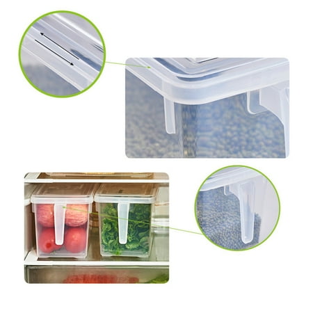 box storage refrigerator ustyle sealed preservation organizer vegetable container handle fruit transparent clear