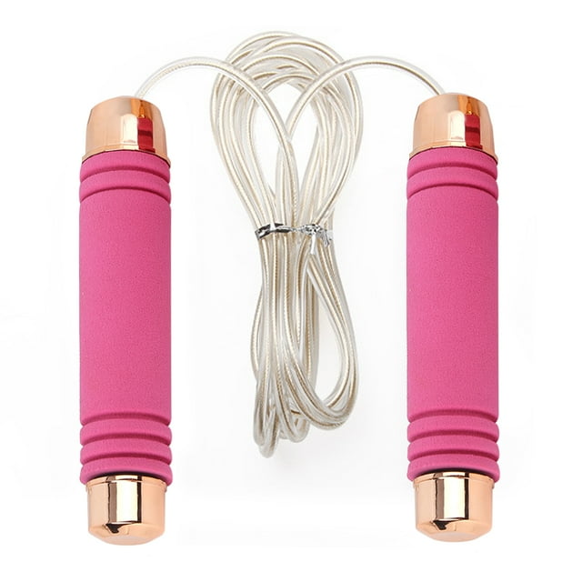 Corde à Sauter en Fil d'Acier, Rose Rouge pour Compétition Sportive, Robuste et Résistante
