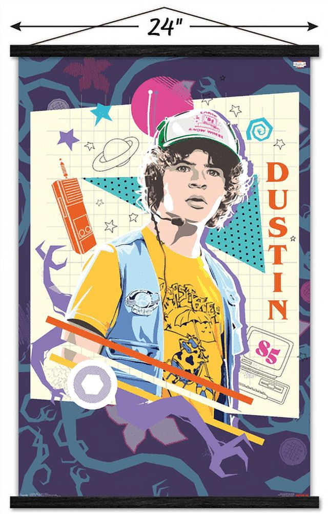 Netflix Stranger Things: Season 3 - Dustin Wall Poster with Magnetic Frame, 22.375" x 34"