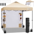 thumbnail image 5 of SPECSTAR 10'x10' Pop-up Canopy, One Push Set-up Tent with 1 Sidewall for outside, Beige, 5 of 10