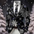 thumbnail image 5 of DHFJKG Boys Christmas Suit Jackets Formal Party Coat Xmas Printed Long-Sleeve Button-Front Slim-Fit Stretch Blazer For 3-14 Years Old Kids Soft Festive Wear, 5 of 5