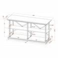 thumbnail image 6 of Furniture of America Drewden Transitional Wood 2-Shelf Console Table in White, 6 of 6