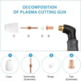 thumbnail image 4 of 50 Puntas de Corte de Plasma PT-31 Compatibles con CUT-45, CUT-50, CT-312, MIG205MP. Consumibles para Cortadora de Plasma con Soplete., 4 of 5