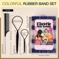 thumbnail image 5 of OFEFE Elastic Hair Ties,2000pcs Mini Elastic Hair Bands with Organizer Box, Clear Hair Ties, Hair Accessories Set for Women, Neutral Colors, 5 of 10