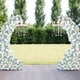 thumbnail image 5 of Arreglo floral de seda para corredores de pasillo de bodas - Ramo realista de rosas y lirios de 52 cm para decoración de ceremonias, 5 of 6