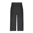 thumbnail image 5 of Lenpel Capri Pants for Women Casual Loose High Waisted Straight Leg Lounge Yoga Pants Workout Cropped Trousers with Pockets, 5 of 6