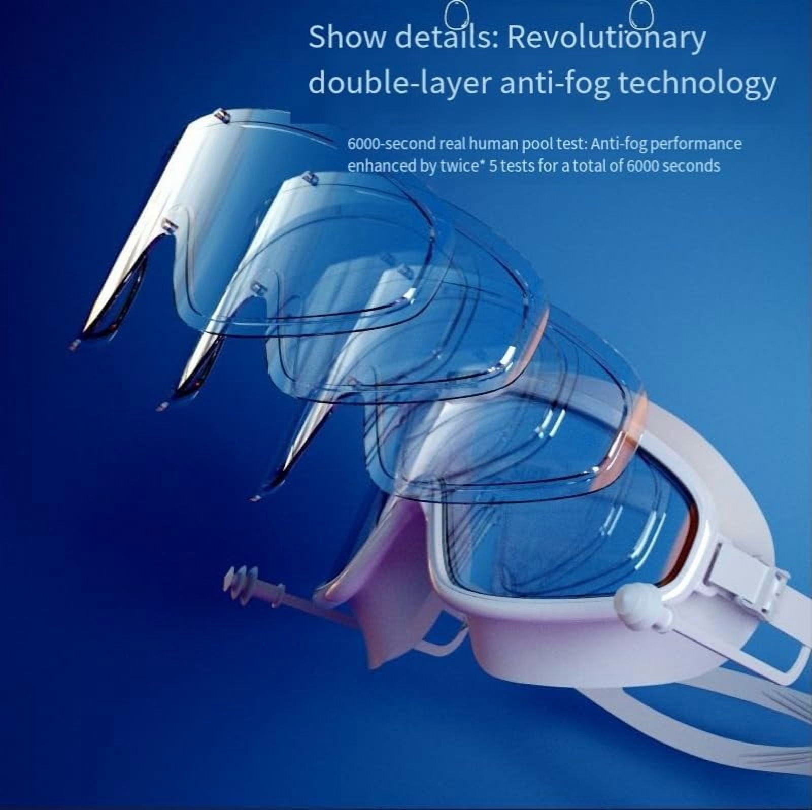 Blumi Baby Swim Goggles with HD Anti-Fog UV Protection & Leak-Resistant, Includes Nose Clip + Ear Plugs for Infants