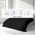 thumbnail image 5 of Kotton Culture 600 TC 100% Egyptian Cotton Duvet Cover (Black, King, 1 Piece Only), 5 of 5