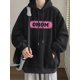 thumbnail image 3 of Sudadera con capucha y estampado de letras de otoño para hombre, sudaderas con capucha de gran tamaño de forro polar estilo hip hop, nueva moda coreana 2024, sudadera con capucha estilo urbano Y2K, 3 of 5
