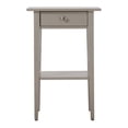 thumbnail image 3 of Dtwnek 1 Drawer Beside Table with Open Shelf and Handle, Wood Nightstand for Living Room, Bedroom, Office, Silver, 3 of 4