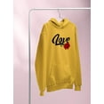 thumbnail image 3 of Love With Rose Hoodie Women -Image by Shutterstock, Female Medium, 3 of 4