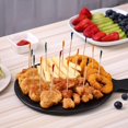thumbnail image 4 of 500 Pcs Cocktail Picks Sticks, Frill Toothpicks for Appetizers, 4 Inch Bamboo Skewers, Fancy Appetizer Picks for Various Parties, Colorful Tooth Picks for Fruit, Drinks, Sandwiches, Party Supplies, 4 of 5