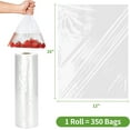 thumbnail image 4 of FungLam 12" X 16" Plastic Produce Clear Bag on Roll, Disposable Clear Food Storage Bags for Bread Fruits Vegetable, 350 Bags/Roll (1 Roll), 4 of 8