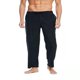 thumbnail image 3 of Pantalones largos para hombre, color liso, con bolsillos ajustados, pantalones largos para hombre, pantalones de poliéster y algodón., 3 of 6
