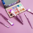 thumbnail image 4 of Makeup Brush Set 10Pcs Purple Stylish Glitter Handle Makeup Brushes Set Professional Make up Brushes Tools, 4 of 7