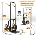 thumbnail image 2 of Olympia Tools Folding Hand Truck with Wheels - Heavy Duty Trolley (330lbs Stair Climbing Hand Truck), 2 of 7