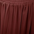 thumbnail image 3 of SWSMCLT Women's Pleated Skirt High Waisted Fall Smocked Beach Casual Holiday Long Summer Aline Layered Elastic Burgundy 14, 3 of 4
