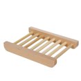 thumbnail image 3 of Set de 4 jaboneras de madera de bambú natural - Jabonera hecha a mano - Perfecta para la ducha y el lavabo - Almacenamiento higiénico de jabón - Sin plástico y antibacteriano, 3 of 5