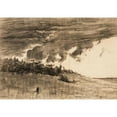 thumbnail image 2 of Winslow Homer 14x11 Gold Ornate Wood Frame and Double Matted Museum Art Print Titled - Storm Coming (1884), 2 of 4