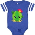 thumbnail image 3 of Inktastic Little Cactus, Cactus With Flowers, Smiling Cactus Girls Baby Bodysuit, 3 of 5