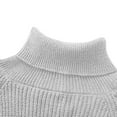 thumbnail image 3 of zbxnLI Womens Turtleneck Sweater 3/4 Sleeve Pullover Sweater Fashion Fall Tops Women's Clothes, 3 of 5