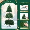 thumbnail image 2 of Soilhill 7ft Artificial Christmas Tree PVC/PE Unlit Full Xmas Tree for Home Office Party Decoration with 1547 Branch Tips, Premium Hinged Structure and Easy Assembly, 2 of 7