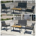 thumbnail image 4 of 10 Pcs Stretch Patio Cushion Covers Outdoor Cushion Covers,for Outdoor Couch Cushion Covers Replacement,Outdoor Sofa Covers Patio Slipcovers Couch Cover,Washable Furniture Cover, 4 of 18