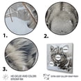 thumbnail image 3 of Designart "A Winter Portrait of a White Tiger III" Animals Floater Framed Canvas Wall Art, 3 of 7