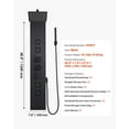 thumbnail image 5 of VEVOR Shower Panel Tower System with Rainfall Shower Head, 49 in Brushed Stainless Steel Shower Column, 4-Function Faucet, Wall-Mount Rain Massage System,with 4 Body Jets, Handheld,and Tub Spout, 5 of 10