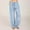 Light Blue, variant on Sakmal Wide Leg Women's Pants Cotton Linen Casual Relaxed Fit Chinos High Waisted Striped Full Length Blue Pants