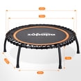 thumbnail image 2 of Zupapa Silent 40in Fitness Trampoline, Indoor Mini Rebounder for Adults, Max Limit 330 lbs, 2 of 9