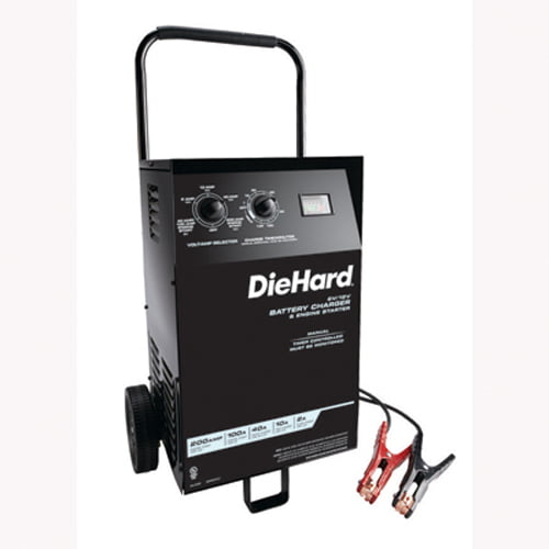 Schumacher Electric DH-200M Battery Charger Wheeled DieHard 6/12 Volt,  Manual, 40/10/2 Amp Charge 