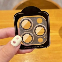 Dteck for iPhone 15 Pro Max Bling Camera Lens Protector Tempered Glass Screen Protector, Bling Glitter Lens Protector Case Friendly Camera Cover for iPhone 15 Pro Max,Black