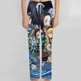 thumbnail image 2 of Demon Slayer Pajamas Pants 3D Printing Wide Leg PJ Pant Loungewear Casual Comfy Sleepwear Lounge Pants for Men WomenM, 2 of 9
