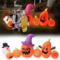 thumbnail image 2 of Large Inflatable Pumpkin Group With Led Lights Outdoor Yard Decoration Halloween Party Decor Plug-In Electrical Models Easy Setup 3.53 Lbs, 2 of 8