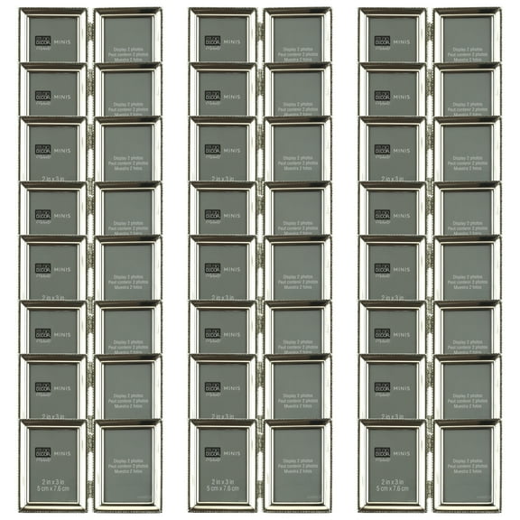 24 Pack: Metal Hinged 2-Opening Mini Frame by Studio Decor