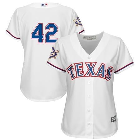 Texas Rangers Majestic Women's 2019 Jackie Robinson Day Official Cool Base Jersey - (The Best Electric Range 2019)