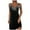 Black, variant on AOOCHASLIY Miss Dress Fall Women Fashion Off-The-Shoulder Summer V Neck Sleeveless Flower Dress