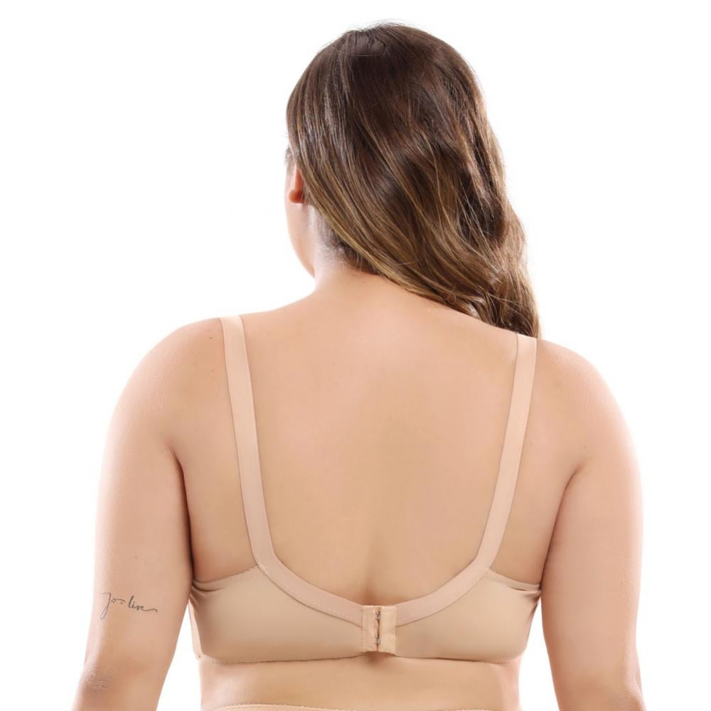 Women's Underwire Unpadded Bra Minimizer Full Bust Bra Plus Size
