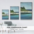 thumbnail image 4 of Silent Lakeside I Framed Premium Gallery Wrapped Canvas - Ready to Hang - 25 x 37 - White Floating Frame, 4 of 9