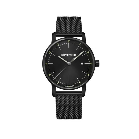Wenger Swiss Army Men's 01.1741.137 Urban Classic Black Dial 42mm Watch MSRP$255
