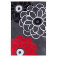 thumbnail image 2 of Contemporary Rug - Modern Art Polyester -Dark Grey/Multi-Color:Dark Grey/Multi,Design:Contemporary,Shape:Small Rectangle,Size:4' x 6', 2 of 2