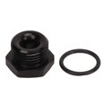 thumbnail image 1 of Hex Nut with O-Ring 8AN 1/8" NPT Internal Thread Black Aluminum Hex Head Nut for Vehicle, 1 of 3